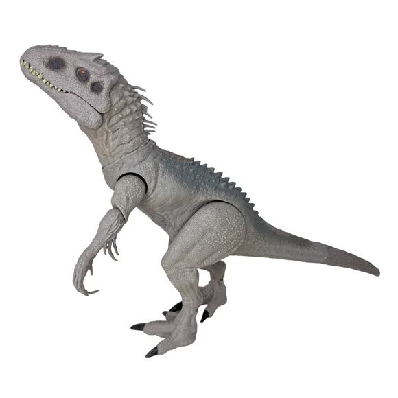 Jurassic World Figure Indominus‎ Rex 12-Inch Electronic Roar Dinosaur Gray Works - Picture 1 of 8
